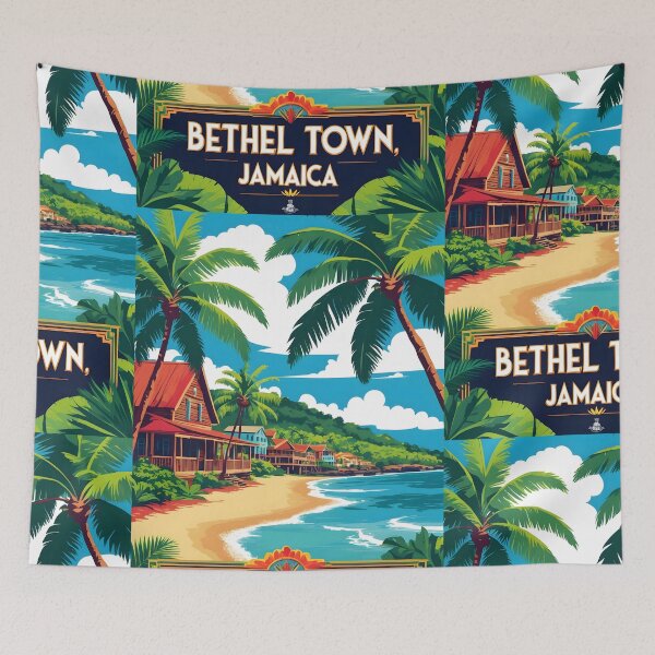Item preview, Bethel Town Jamaica Vintage Travel Tourism designed and sold by TravelersGems.
