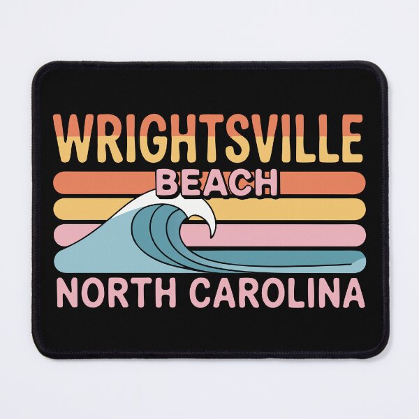 Item preview, Wrightsville Beach North Carolina Sticker – Retro Wave Pastel Vintage Design designed and sold by VividOrganica.