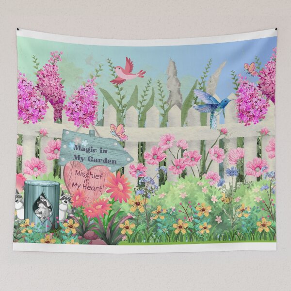 Item preview, Garden Magic, Mischief in my heart, beautiful Garden Design designed and sold by The Courtesan Boutique.