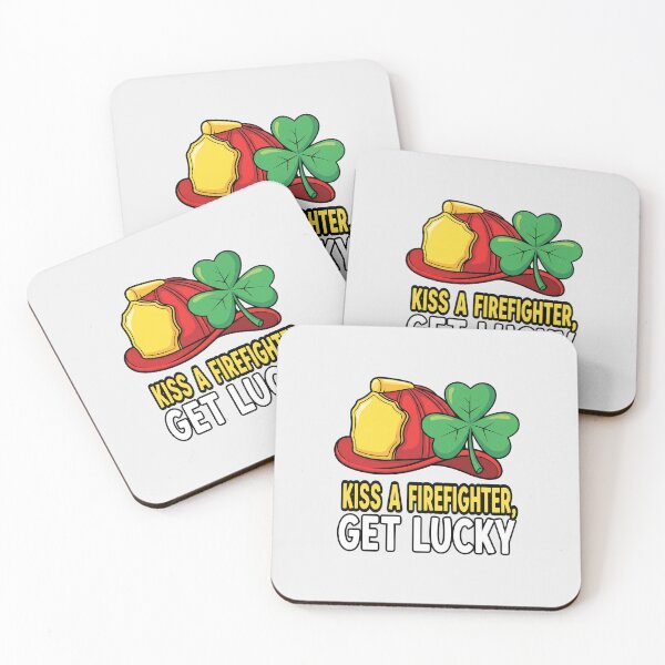 Item preview, Kiss a Firefighter, Get Lucky designed and sold by musthavewords.