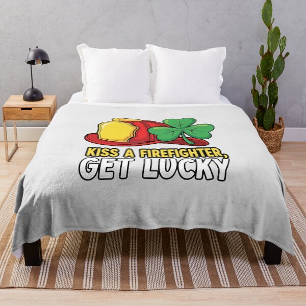 Item preview, Kiss a Firefighter, Get Lucky designed and sold by musthavewords.