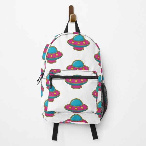Item preview, UFO shaped pin in bright colors isolated on transparent background, AI Generated designed and sold by dvoevnore.