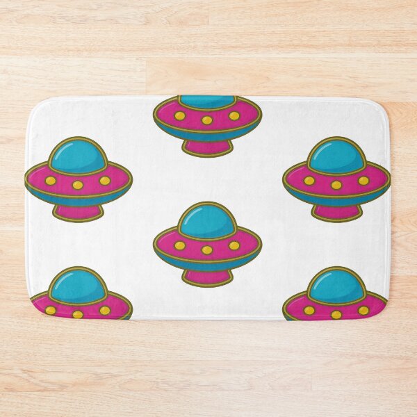 Item preview, UFO shaped pin in bright colors isolated on transparent background, AI Generated designed and sold by dvoevnore.