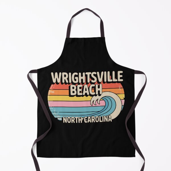 Item preview, Retro Wrightsville Beach Sticker – Vintage North Carolina Wave Design designed and sold by VividOrganica.