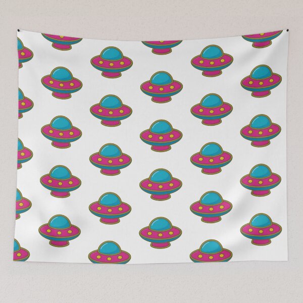 Item preview, UFO shaped pin in bright colors isolated on transparent background, AI Generated designed and sold by dvoevnore.
