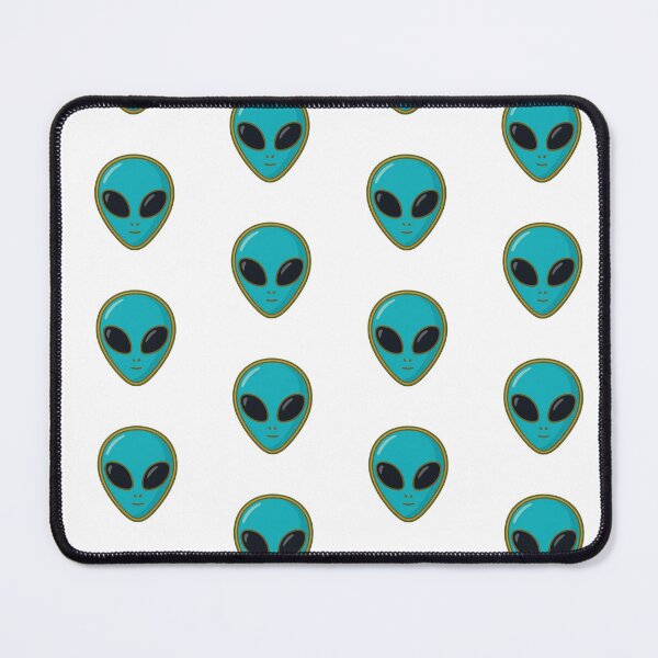 Item preview, Alien face enamel pin isolated on white background, for sci-fi or cosplay themes, AI generated designed and sold by dvoevnore.