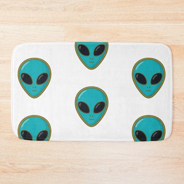 Item preview, Alien face enamel pin isolated on white background, for sci-fi or cosplay themes, AI generated designed and sold by dvoevnore.
