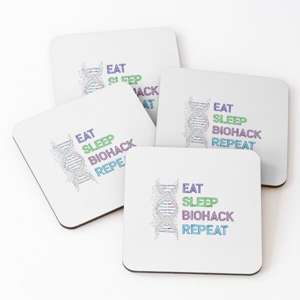 Item preview, Eat Sleep Biohack Repeat designed and sold by musthavewords.