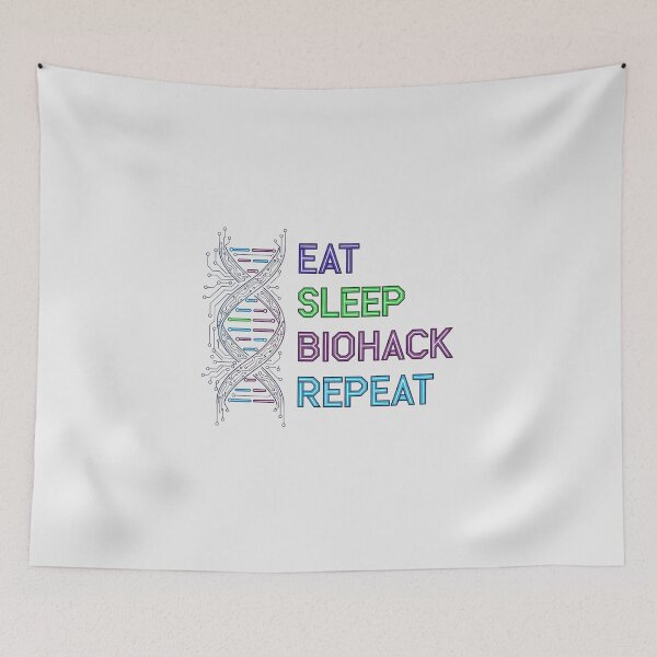 Item preview, Eat Sleep Biohack Repeat designed and sold by musthavewords.