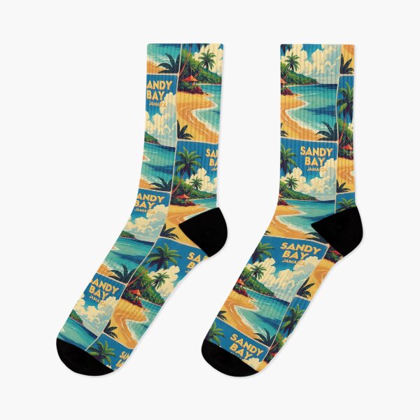 Item preview, Sandy Bay Jamaica Vintage Travel Tourism designed and sold by TravelersGems.