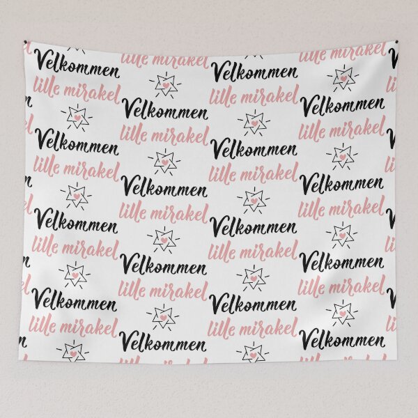 Item preview, Velkommen lille mirakel. Norwegian text: Welcome little miracle. designed and sold by pidzam4e.