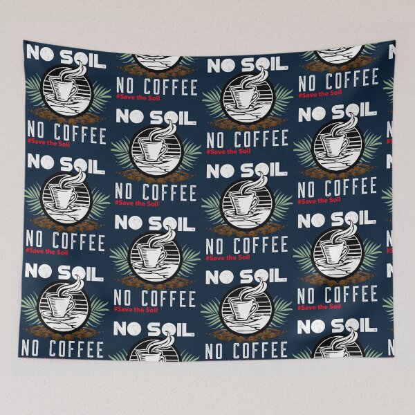Item preview, No soil no coffee   designed and sold by PreppieLook.