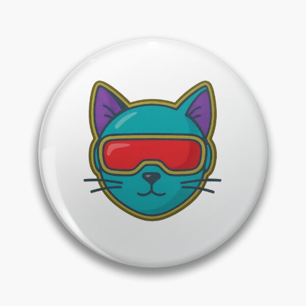 Item preview, Copy of Alien face enamel pin isolated on white background, for sci-fi or cosplay themes, AI generated designed and sold by dvoevnore.