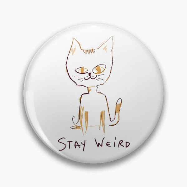Item preview, Stay Weird – Clumsy Cat Funny Minimalist Design designed and sold by VVoodpecker Design.