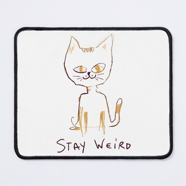 Item preview, Stay Weird – Clumsy Cat Funny Minimalist Design designed and sold by VVoodpecker Design.