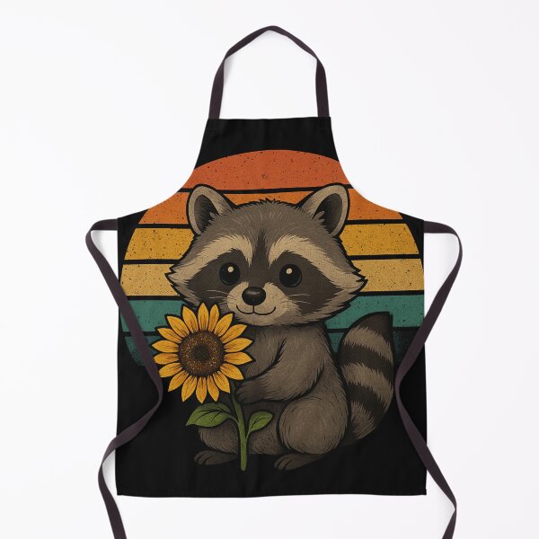 Item preview, Retro Sunset Raccoon Friend designed and sold by Pixel Bloom 71.