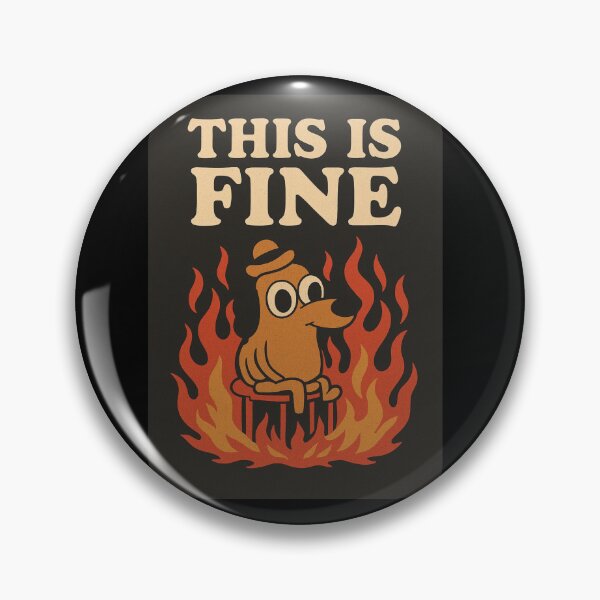 Item preview, THIS IS FINE? designed and sold by ZEYCAT.