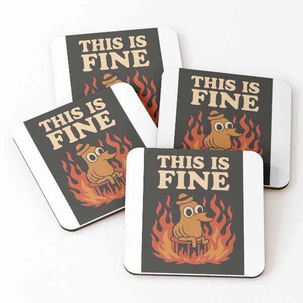 Item preview, THIS IS FINE? designed and sold by ZEYCAT.