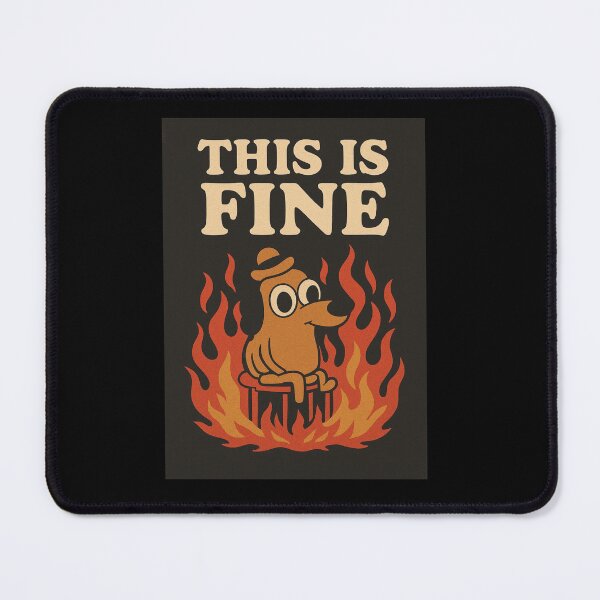 Item preview, THIS IS FINE? designed and sold by ZEYCAT.