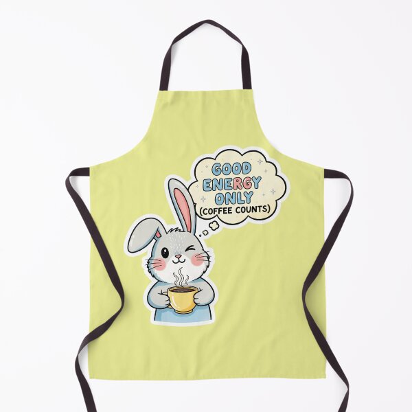 Item preview, Inspirational Quote Rabbit Sticker – Cute Bunny with Coffee, Funny Positive Psychology Saying, Good Energy Only Motivational Animal Design for Laptop, Water Bottle, Notebook, and Gift Idea designed and sold by bvdesignart.