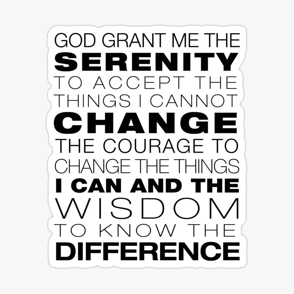 serenity prayer photographic print by recoverygift redbubble