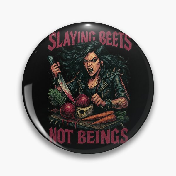 Item preview, Slaying Beets Not Beings - Gift for Vegan Metal Chef Warrior Art designed and sold by Jarminis.