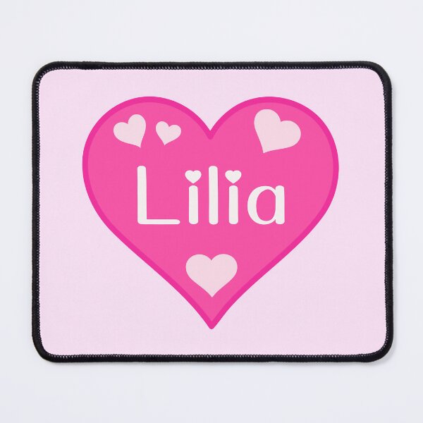 Item preview, Lilia Name Pink Heart  designed and sold by Jeallan Designs.