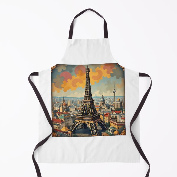 Item preview, Colorful Art Deco Eiffel Tower Illustration designed and sold by sharon1210.