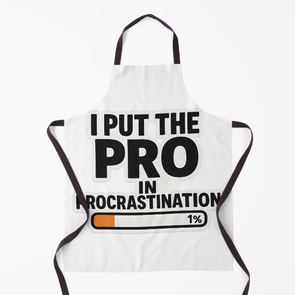 Item preview, I Put The Pro In Procrastination Funny Quote designed and sold by SassyArtistry.