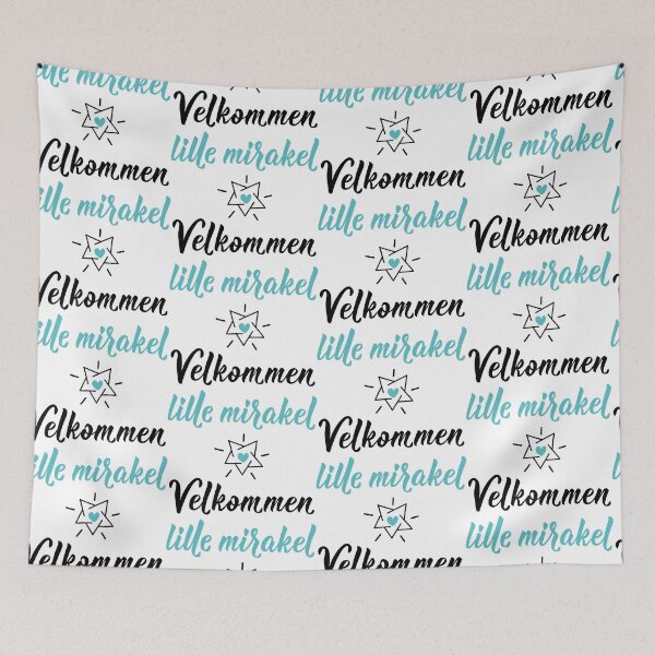 Item preview, Velkommen lille mirakel. Norwegian text: Welcome little miracle.  designed and sold by pidzam4e.
