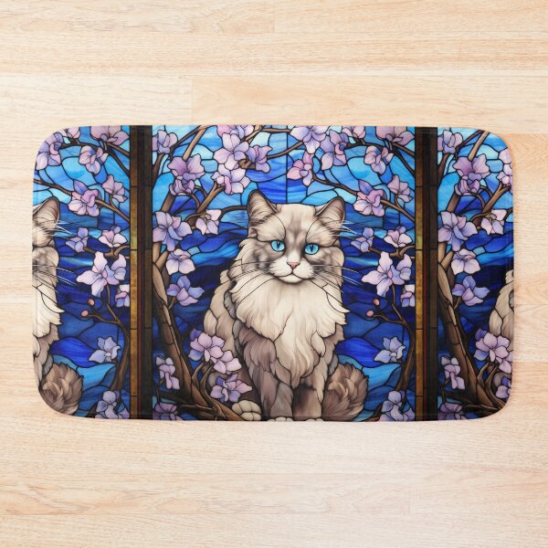 Item preview, Ragdoll Cat with Blossoms designed and sold by pinkal.