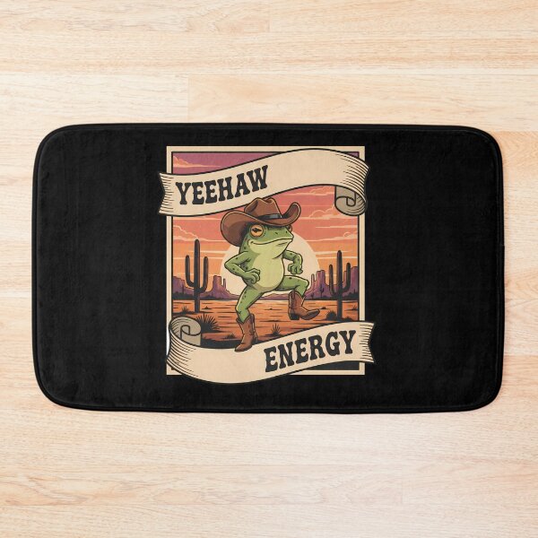 Item preview, Cowboy Frog Sticker – Yeehaw Energy Western Design designed and sold by Vrixat.