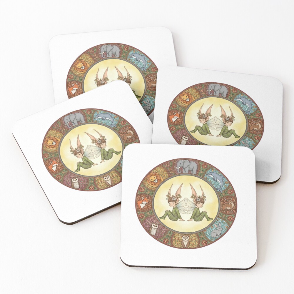 Item preview, Coasters (Set of 4) designed and sold by Runglavan.