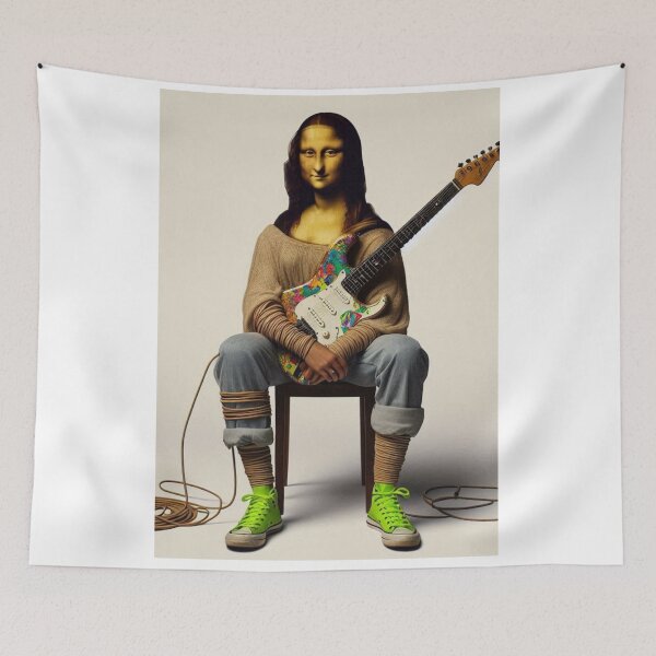 Item preview, "Mona Licks-a – Da Vinci’s Lost Guitar Solo!" designed and sold by Print Fiction.