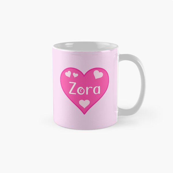 Item preview, Zora Name Pink Heart  designed and sold by Jeallan Designs.