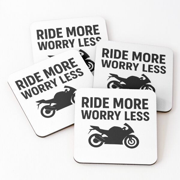 Item preview, Ride More Worry Less – Motorcycle Enthusiast Positive Lifestyle Design designed and sold by fjurcev.