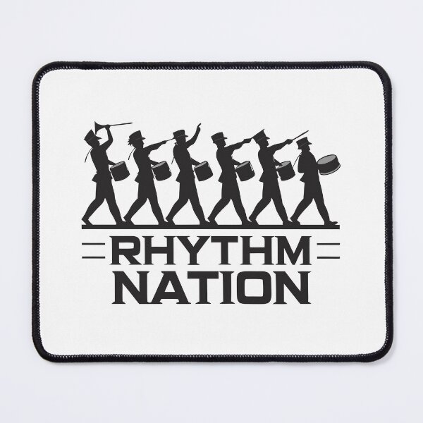 Item preview, Rhythm Nation Drumline Silhouette – Marching Band Percussion Design designed and sold by VividOrganica.