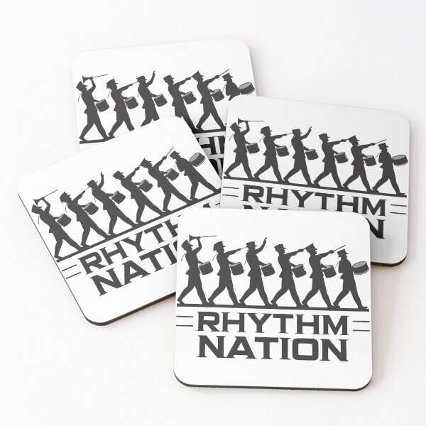 Item preview, Rhythm Nation Drumline Silhouette – Marching Band Percussion Design designed and sold by VividOrganica.
