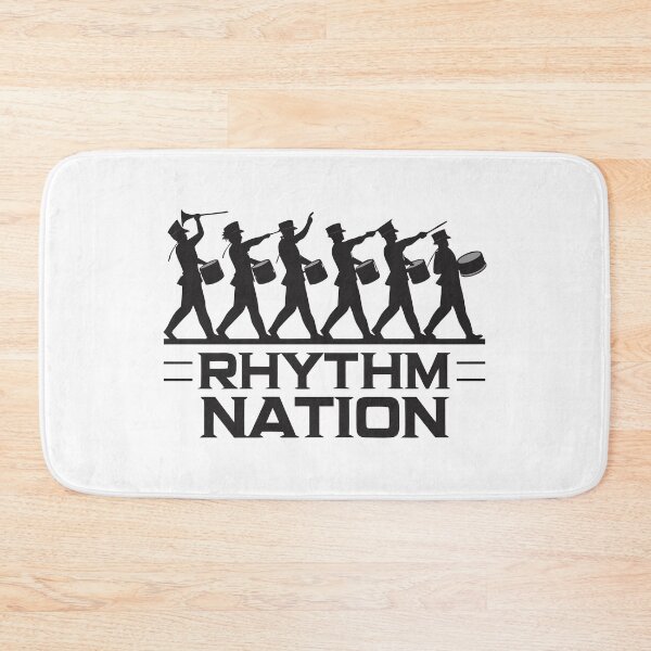 Item preview, Rhythm Nation Drumline Silhouette – Marching Band Percussion Design designed and sold by VividOrganica.