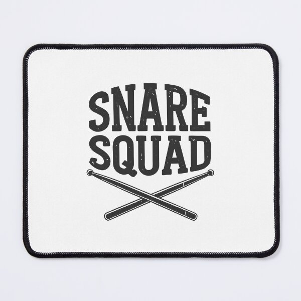 Item preview, Snare Squad Sticker – Drumline Percussion Varsity Typography Design designed and sold by VividOrganica.