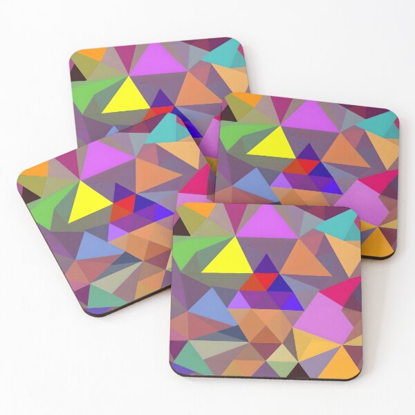 Item preview, triangular abstract pattern colorful design designed and sold by SmashingDeals.