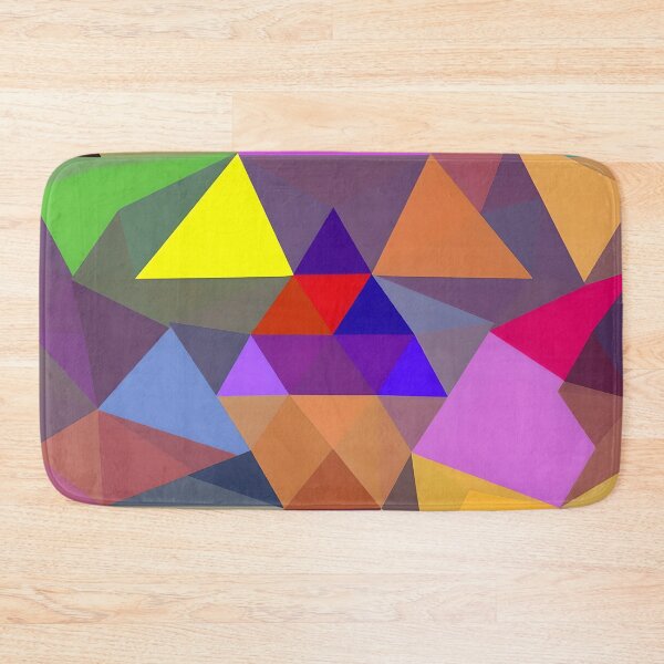 Item preview, triangular abstract pattern colorful design designed and sold by SmashingDeals.
