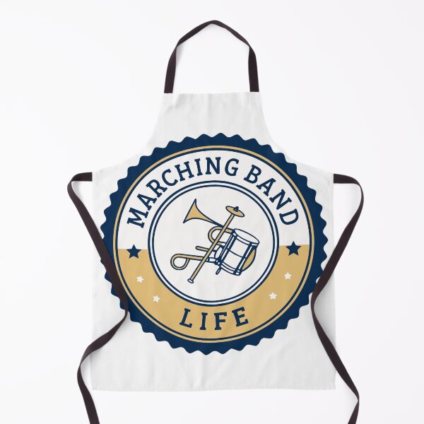 Item preview, Marching Band Life Badge – Trumpet and Snare Drum Collegiate Design designed and sold by VividOrganica.
