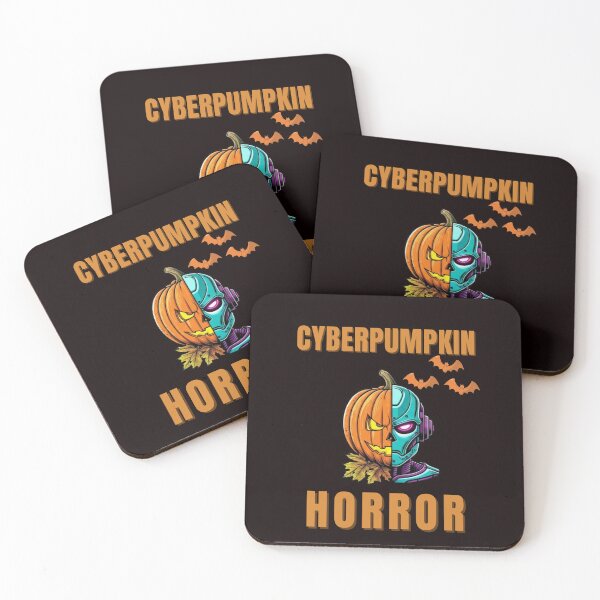 Item preview, CyberPumpkin Horror Dark Cyberpunk Pumpkin for Halloween and Christmas designed and sold by MojNetSerwis WWK.