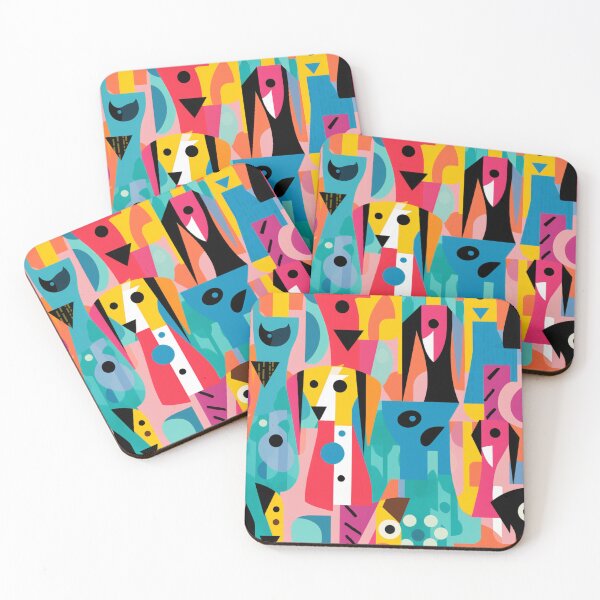 Item preview, Colorful Abstract Dog Geometric Art designed and sold by ScotlandYards Designs.