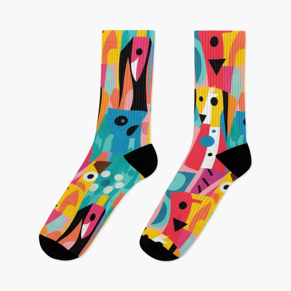 Item preview, Colorful Abstract Dog Geometric Art designed and sold by ScotlandYards Designs.