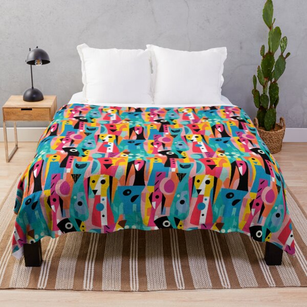 Item preview, Colorful Abstract Dog Geometric Art designed and sold by ScotlandYards Designs.
