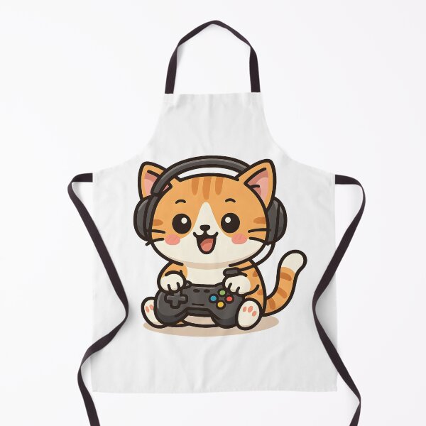Item preview, Cute Ginger Cat Gamer with Headset designed and sold by SassyArtistry.