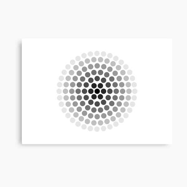 World Of Spots #Monochrome (abstract graphic art) Canvas Print