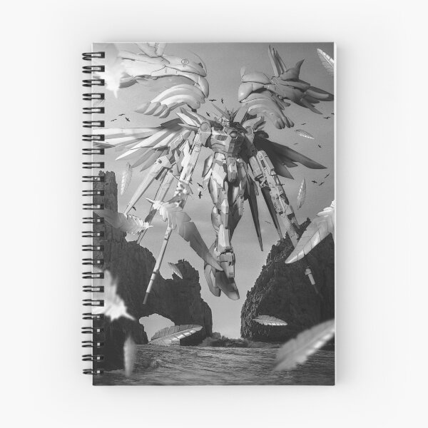 Item preview, Wing Gundam HD snow white ink art designed and sold by sabartgunpla.